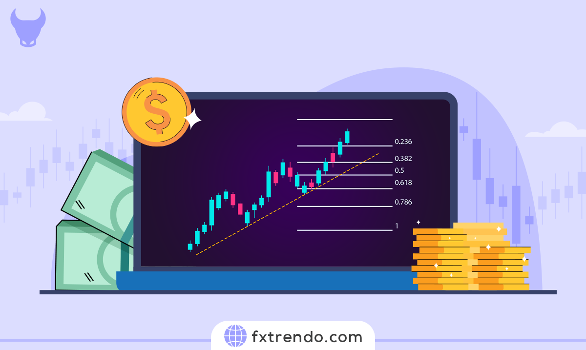 Trading strategy with trend line and candlestick patterns with Fibonacci levels confirmation